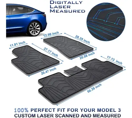 model 3 all weather floor mats
