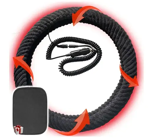 best rated heated steering wheel cover