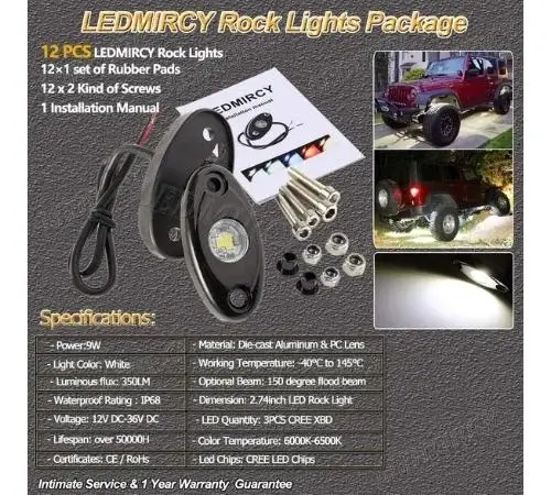 best rgb rock lights for trucks