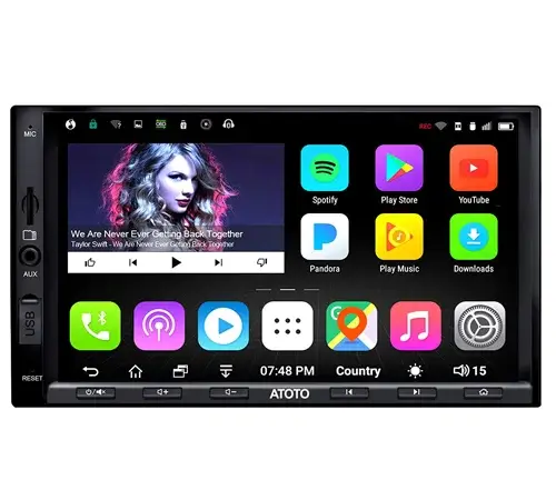 double din head unit with backup camera