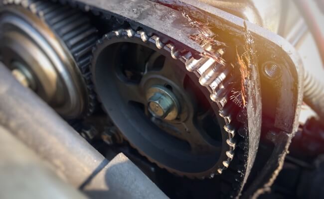 Damaged Timing Belt